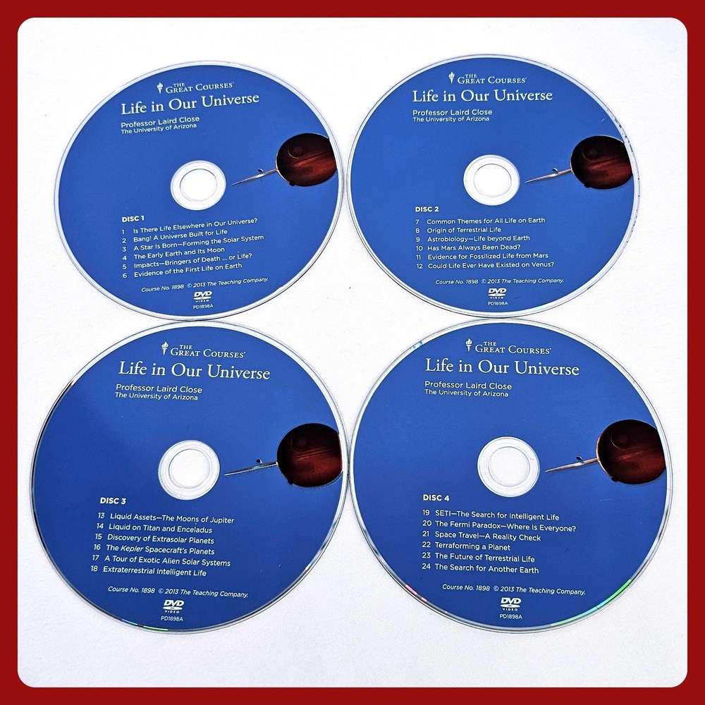 Life in Our Universe The Great Courses DVD Set Professor Laird Close 4 Disc